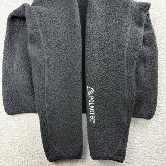 Nike ACG Jacket Mens Small Black Grey Arctic Wolf Sherpa Fleece Sweater Polartec - Picture 8 of 11